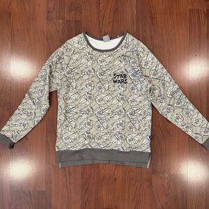 Rags Star Wars Gray Graphic Sweatshirt size Large